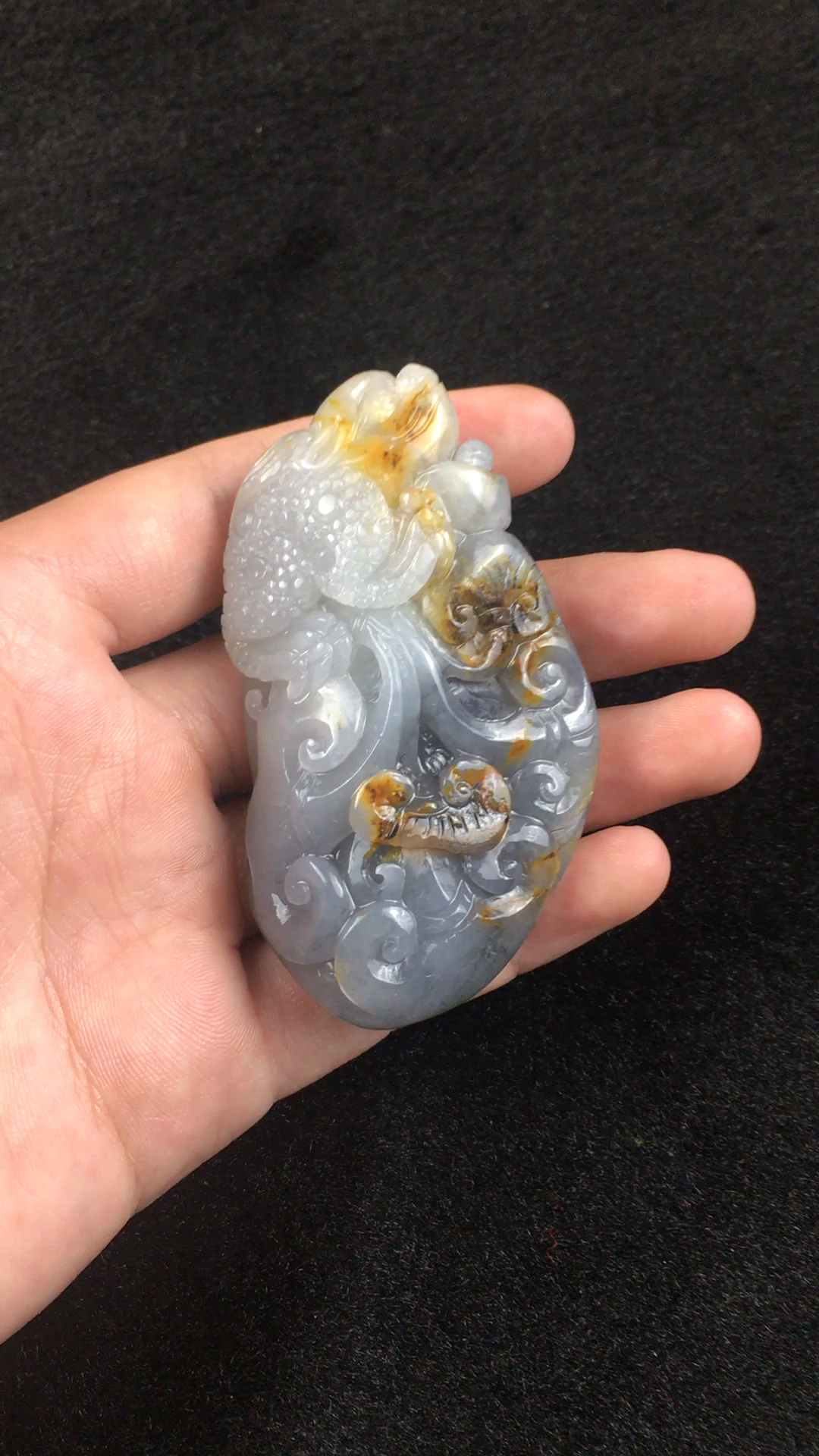 和田玉籽料金蟾