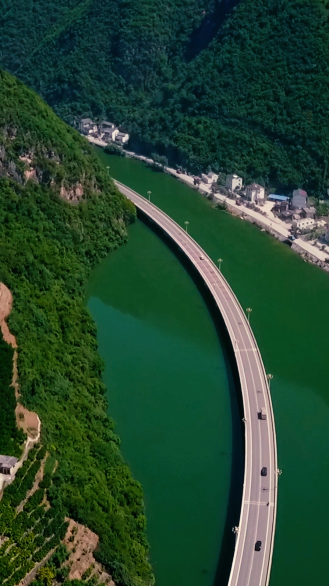 湖北拍的,中国最美水上公路,古昭公路
