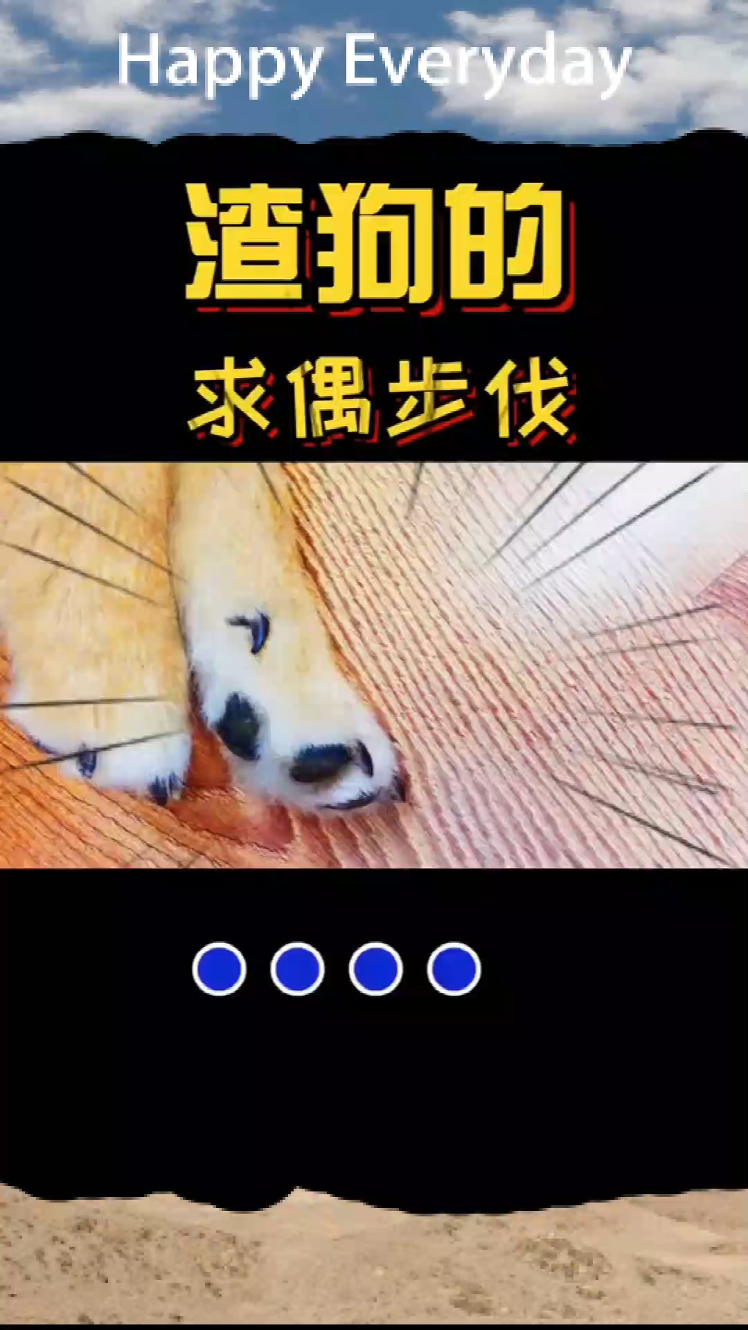 迷惑的求偶步伐注意已经出现人传狗案例