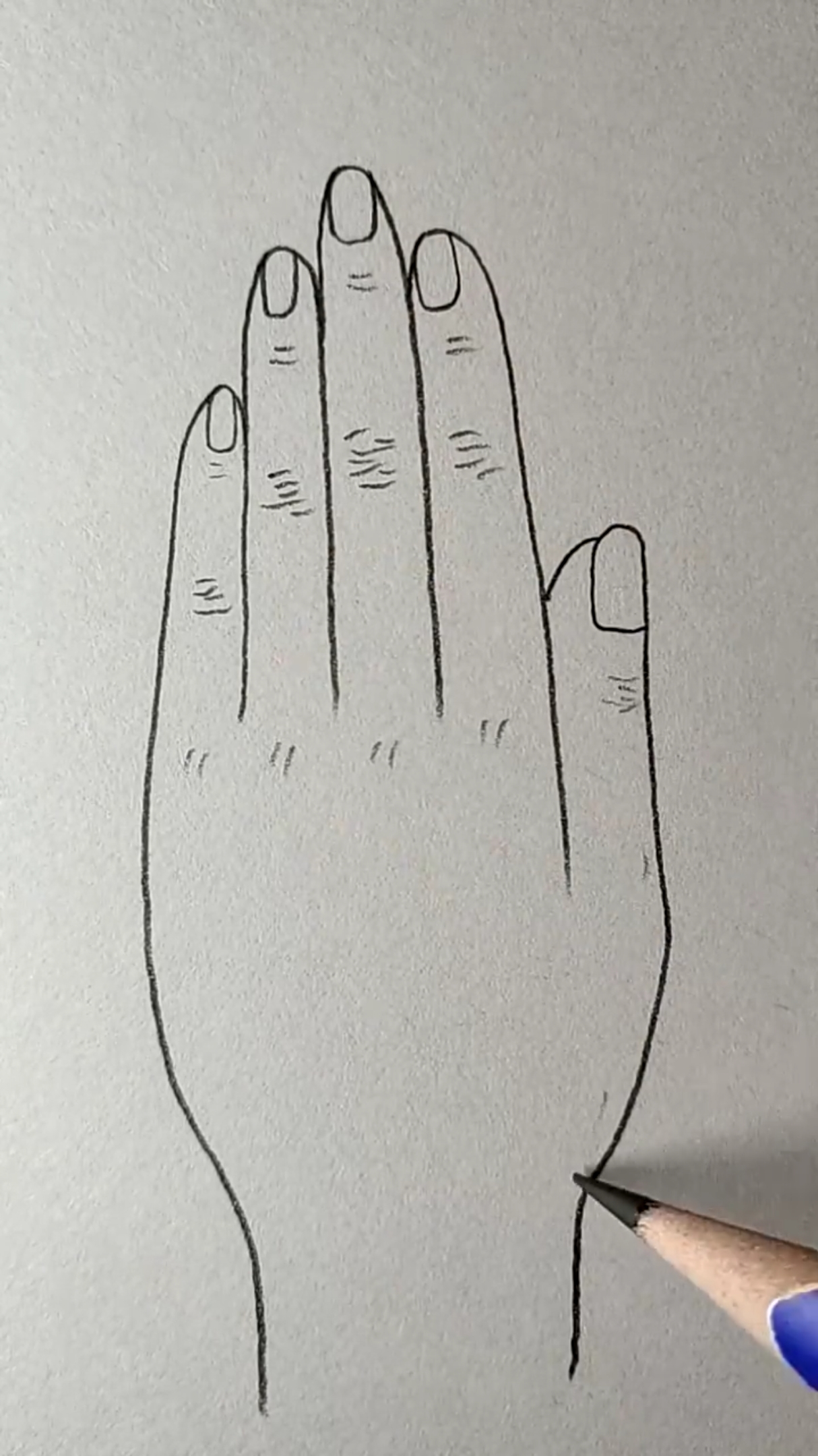 画画原来如此简单#五个9画手,够简单了吧