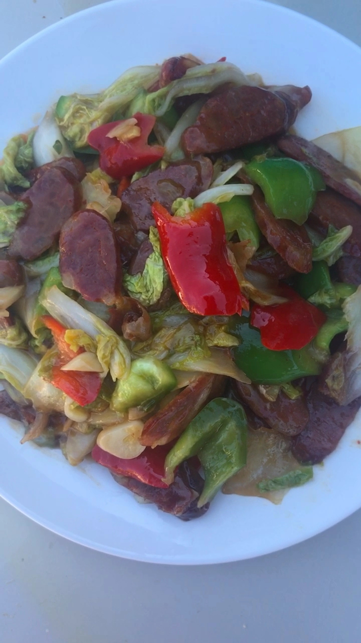 腊肠炒白菜开吃喽