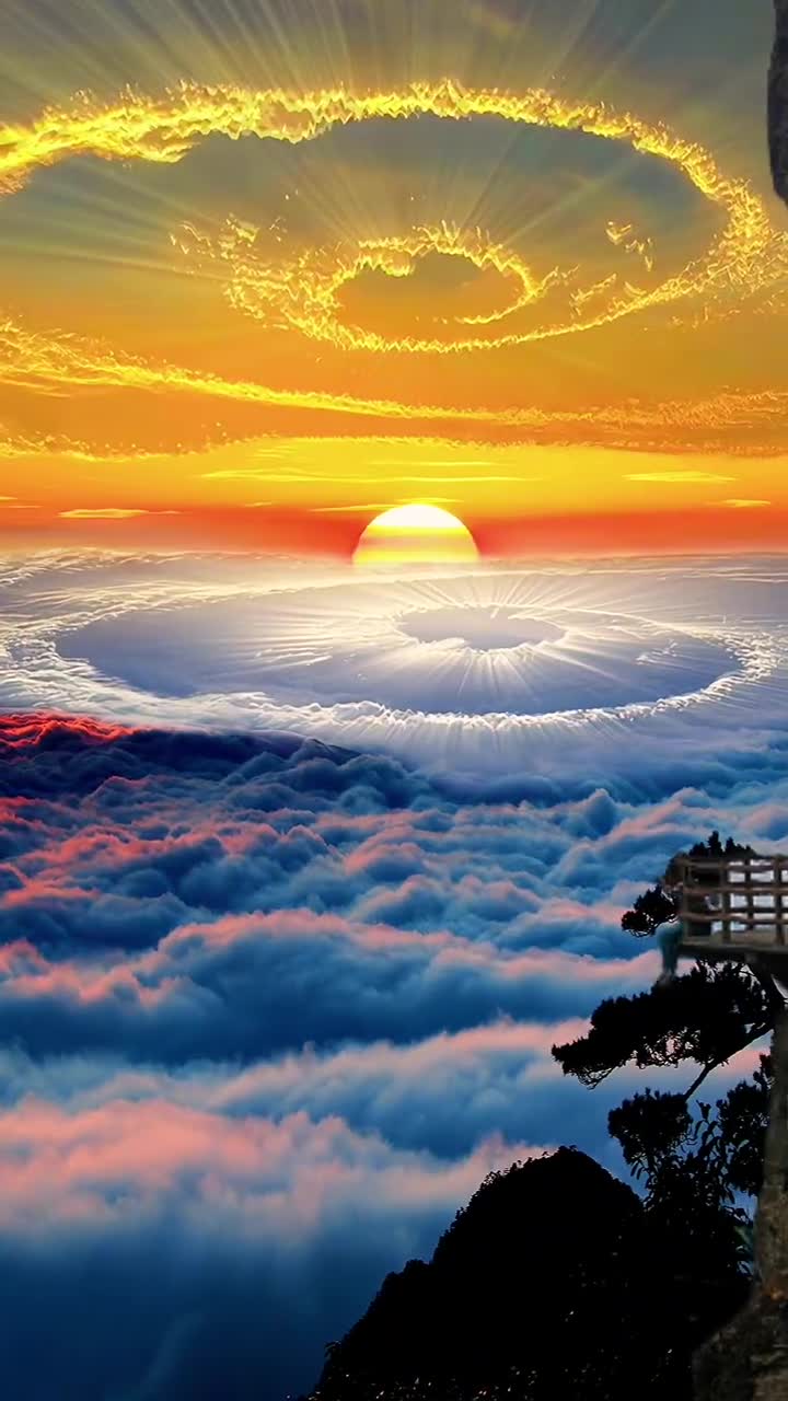 三清山壮观云海,天气严寒,拍摄不易,且看且珍惜