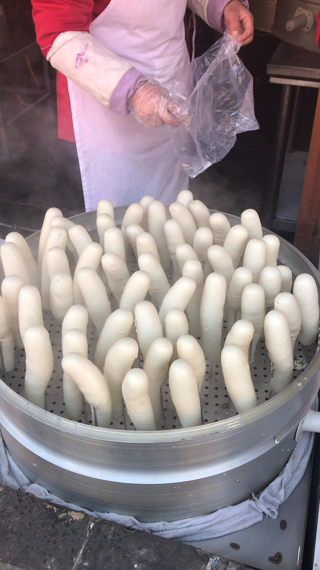 吃过这样式儿的吗?纯手工,硬面,签子馒头