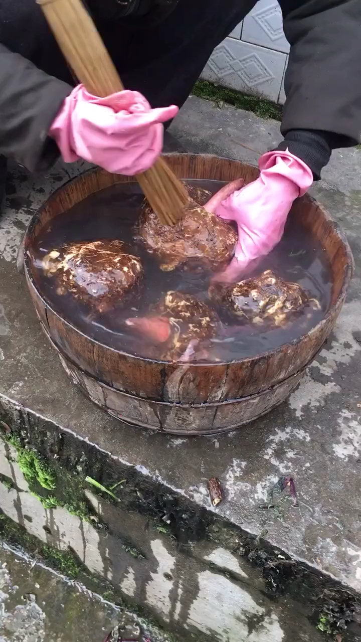 全手工制作的魔芋豆腐