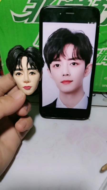 有粉丝说用泥巴模仿一下肖战哥哥试试,今天闲暇之余模仿一下,希望大家