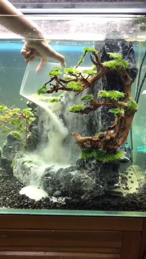 流沙瀑布启动,让你的鱼缸更高大上!