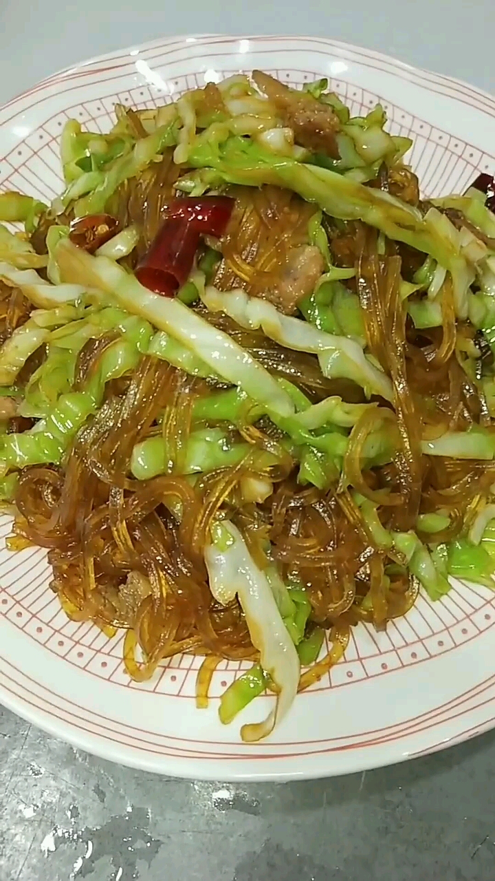 大头菜炒鸡蛋粉丝图片