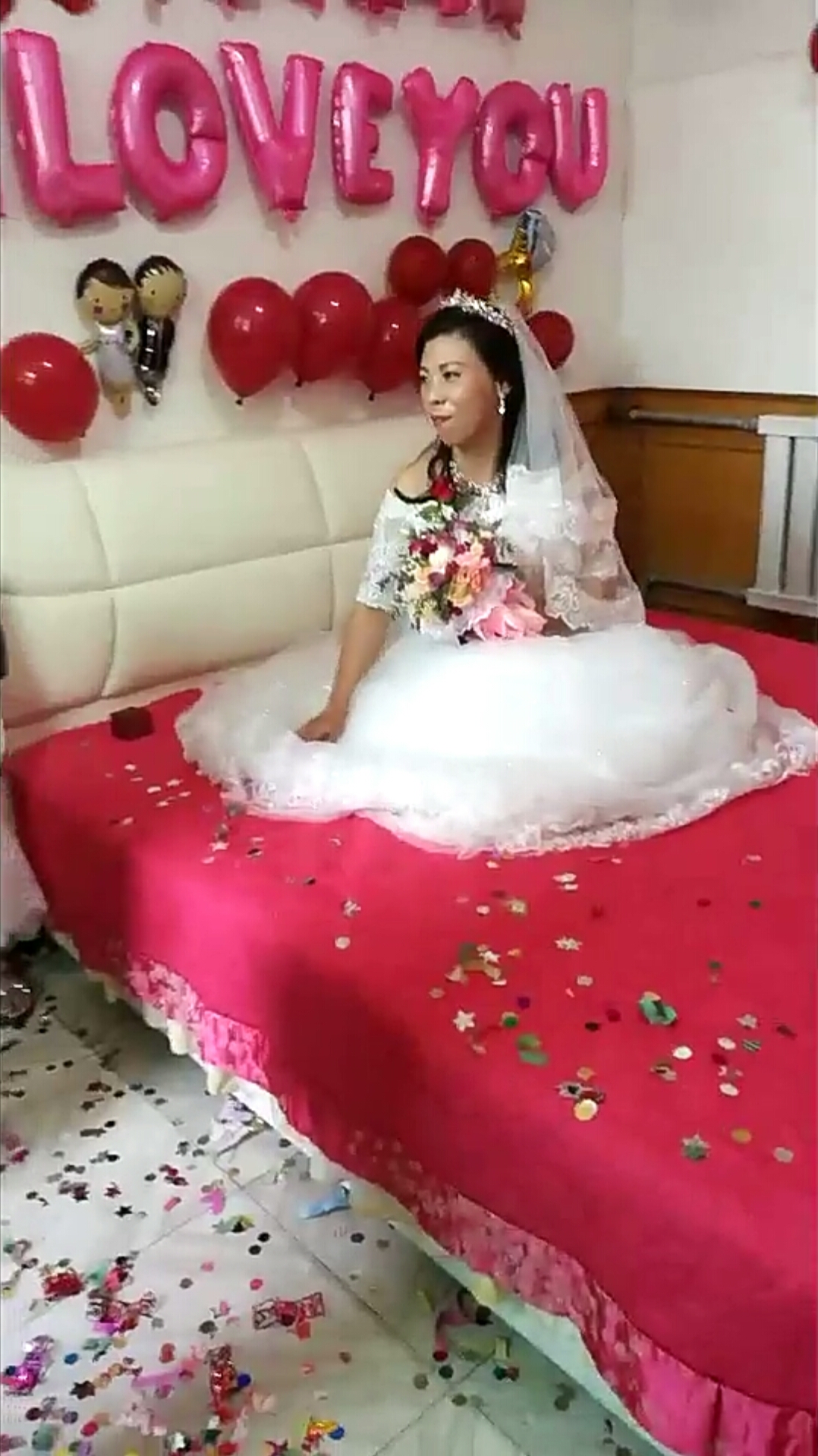 新娘二婚新郎头婚,能在一起就是缘分!