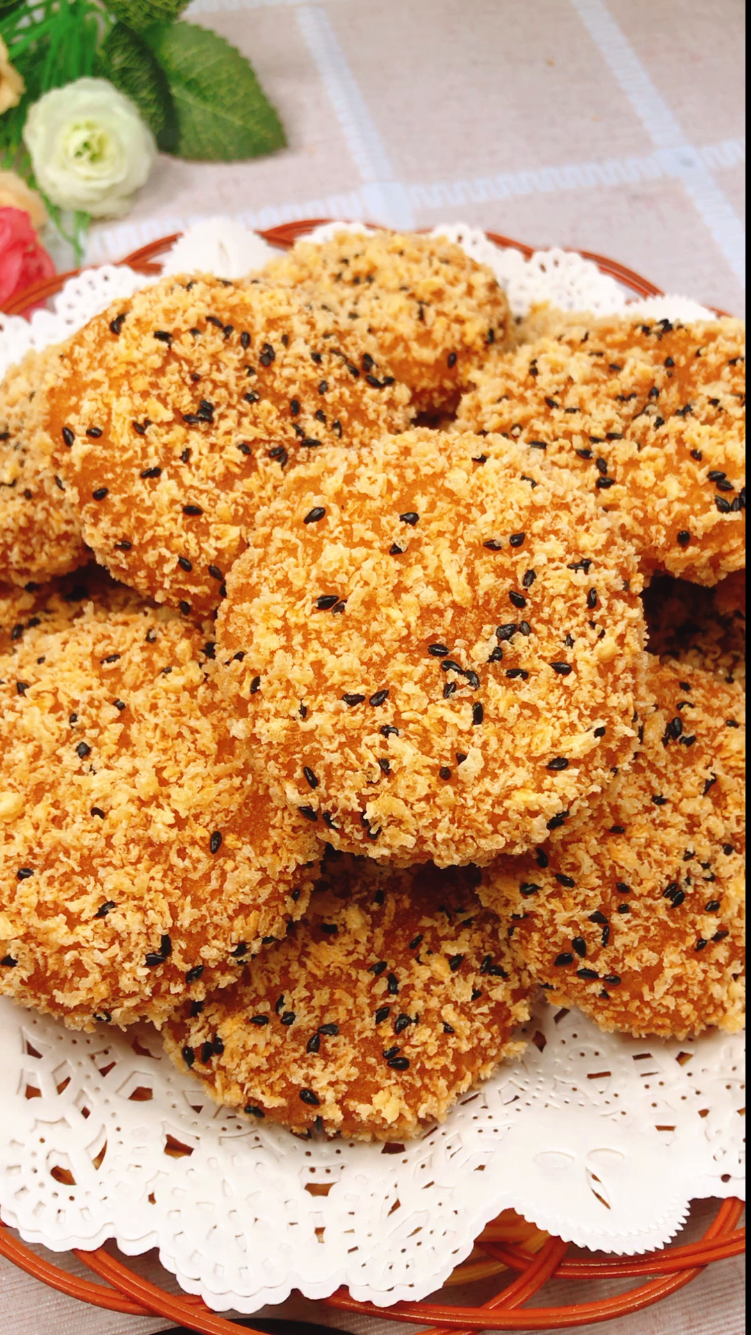 黑芝麻南瓜饼