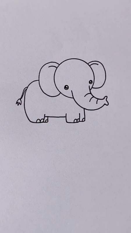 猜猜我这次要用硬币画什么,你们见没见过这么可爱的大象呢