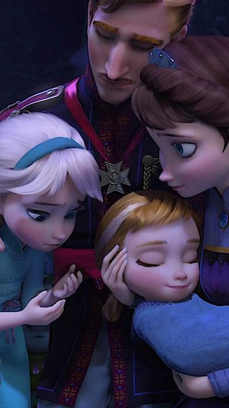 冰雪奇缘#艾莎听到爸爸妈妈最后无助的声音,很愧疚