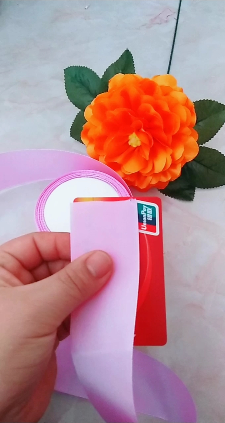 手工制作#用银行卡教你做月季牡丹