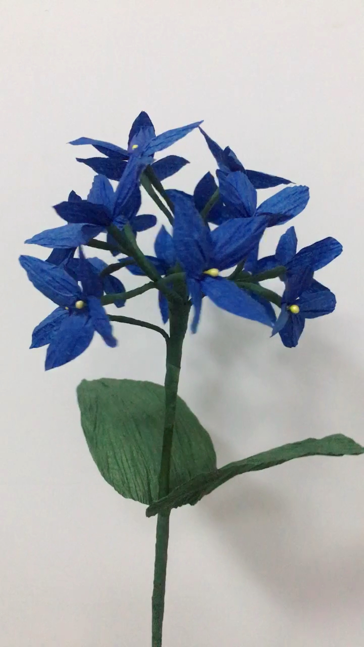 皱纹纸绣球花做法,教程2