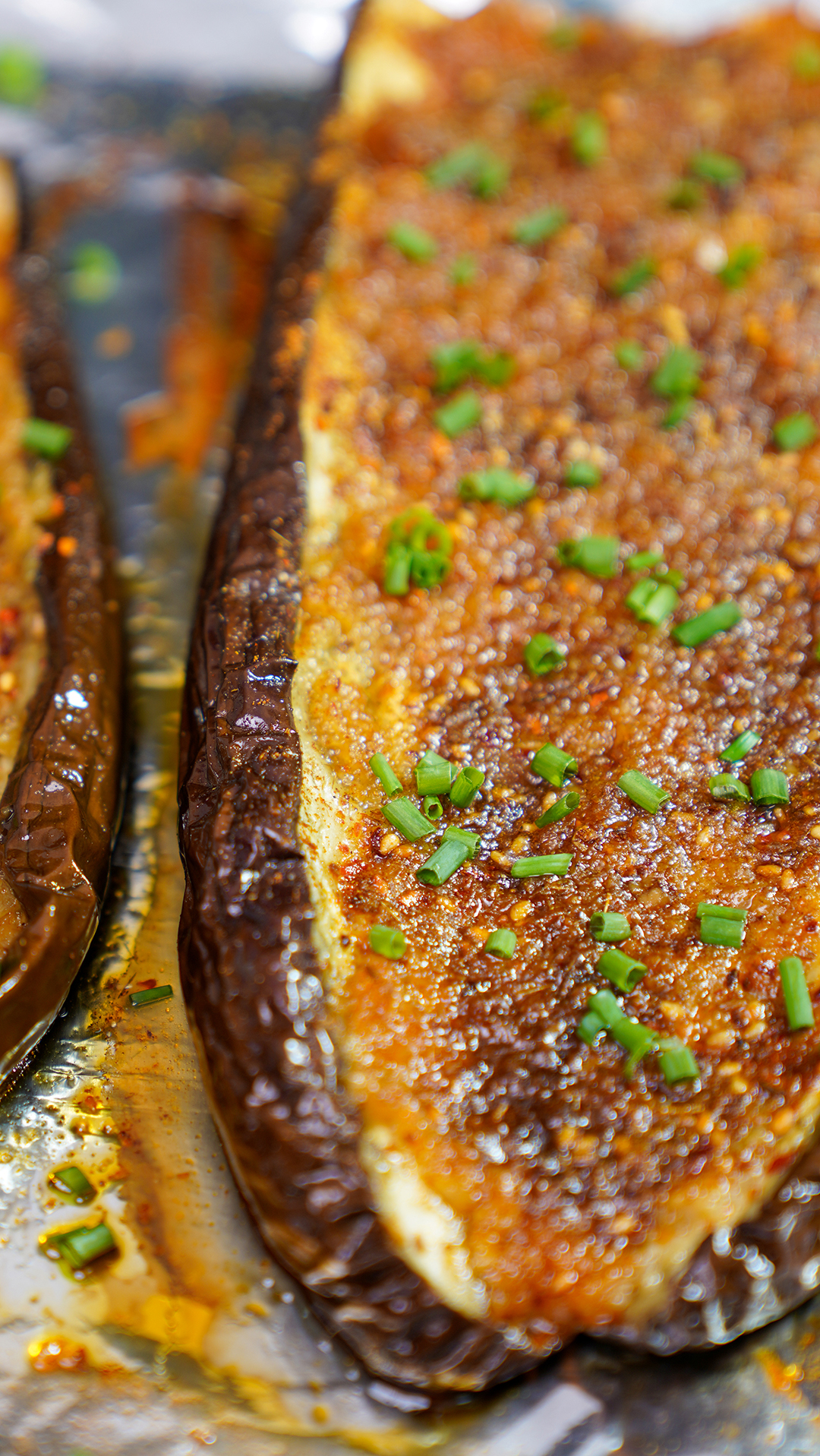 烤茄子#5缘的茄子,做成烧烤店18缘