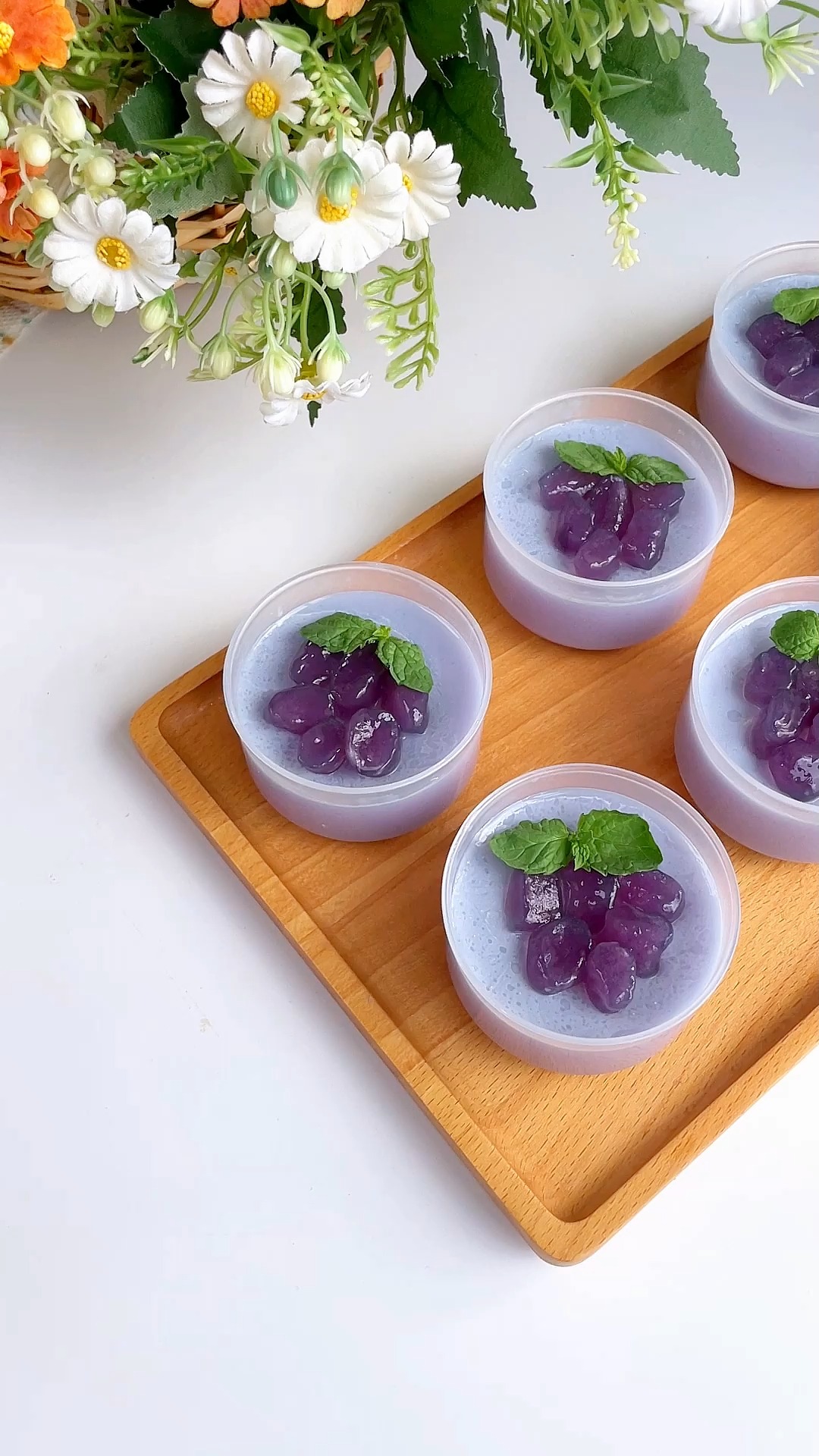 美食记#100种白凉粉做法 | 葡萄紫薯奶冻,好看好吃,治愈心情-度小视