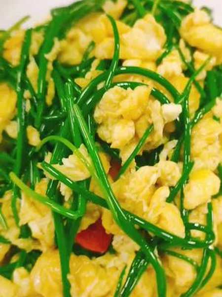 美食制作野沙葱炒鸡蛋每天给自己一个希望试着不为明天而烦恼不为昨天