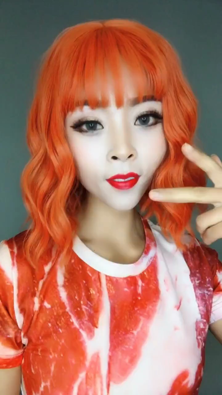 小姐姐撕下面具后,你们别怕