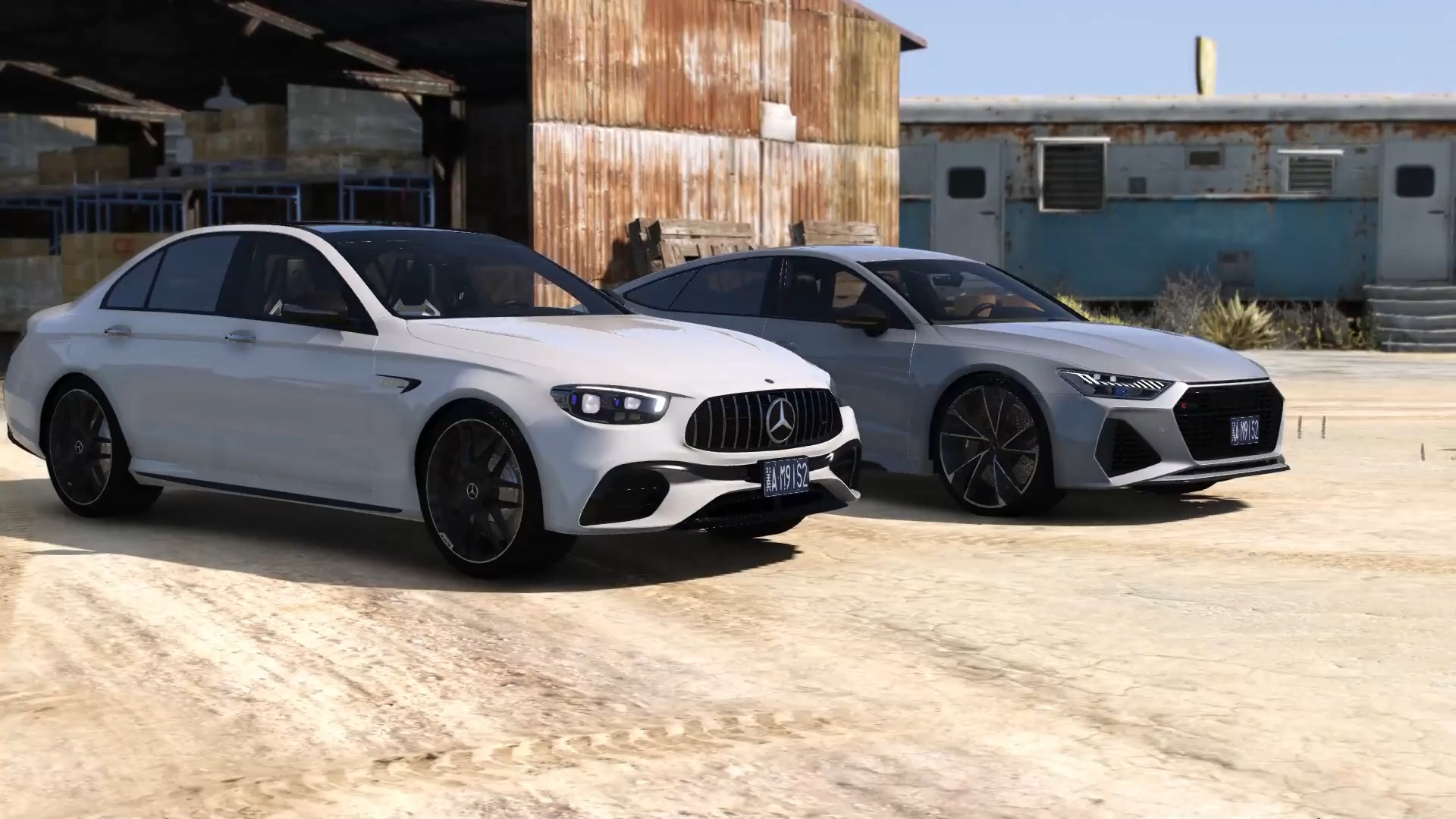 奥迪rs7挑战60度斜坡对比奔驰e63amg奔驰爆发牛逼