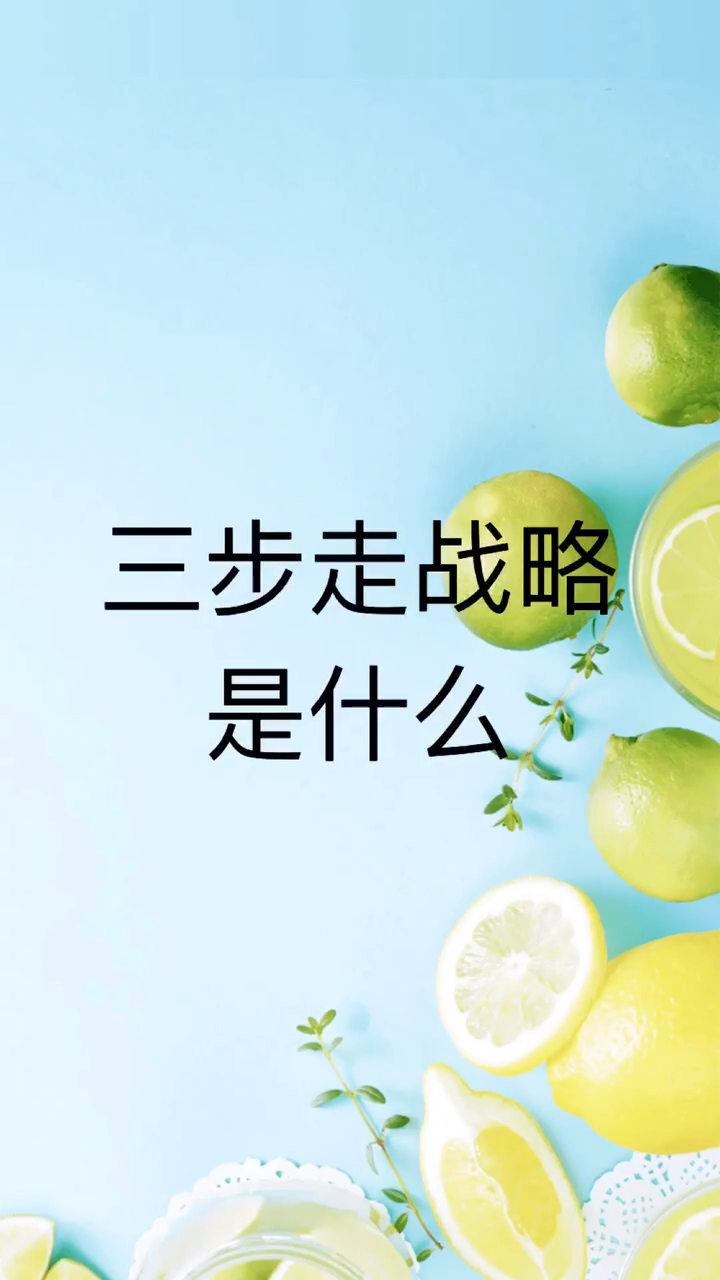 我来告诉你 三步走战略是什么