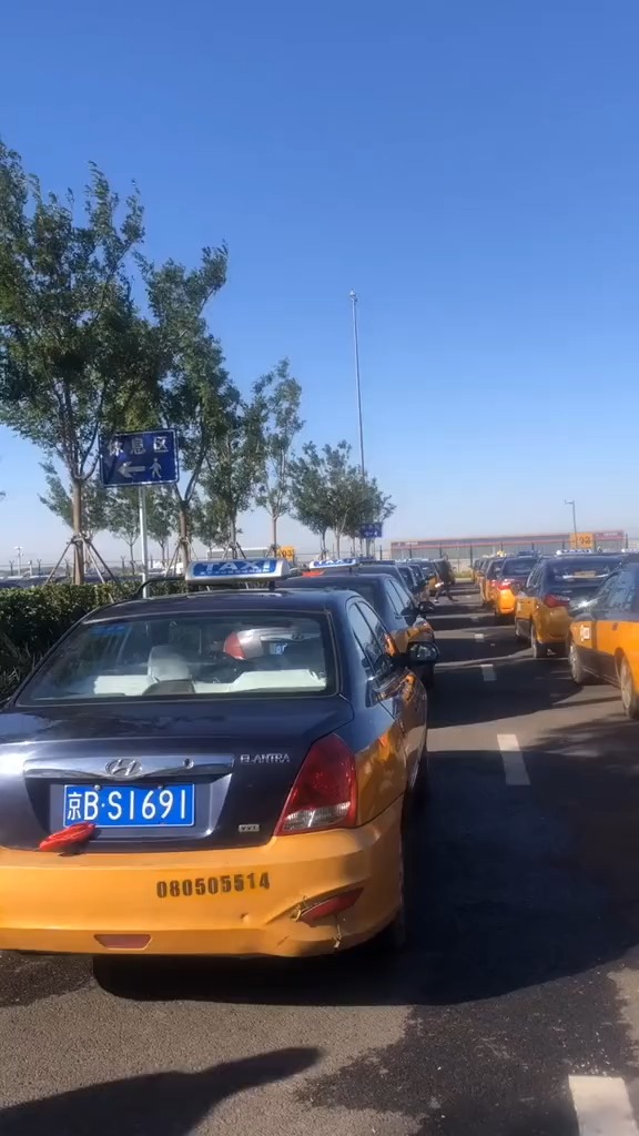 北京大兴国际机场排队车场最美北京的哥的姐一群漂泊在马路上的天使