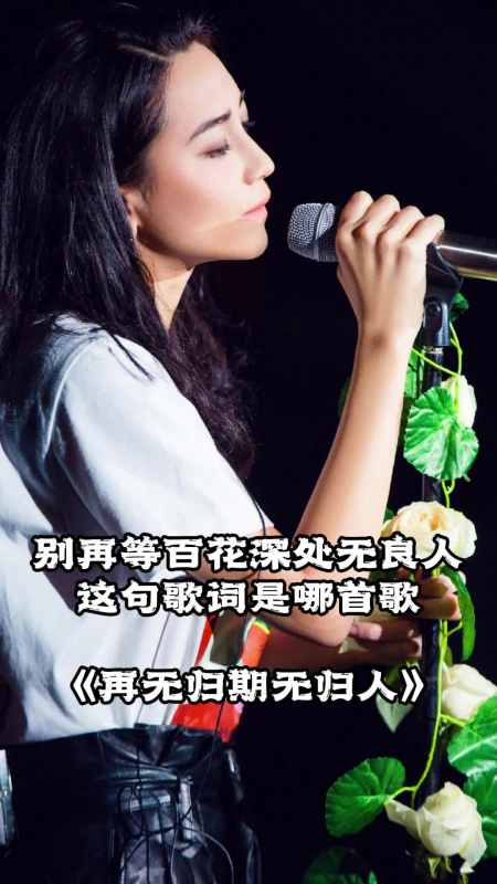 一首再无归期无归人词曲入心分享给大家