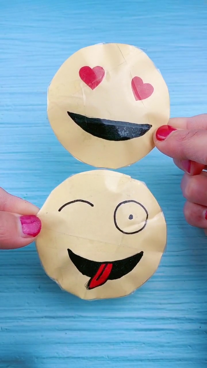 手工折纸#超萌的各种表情包