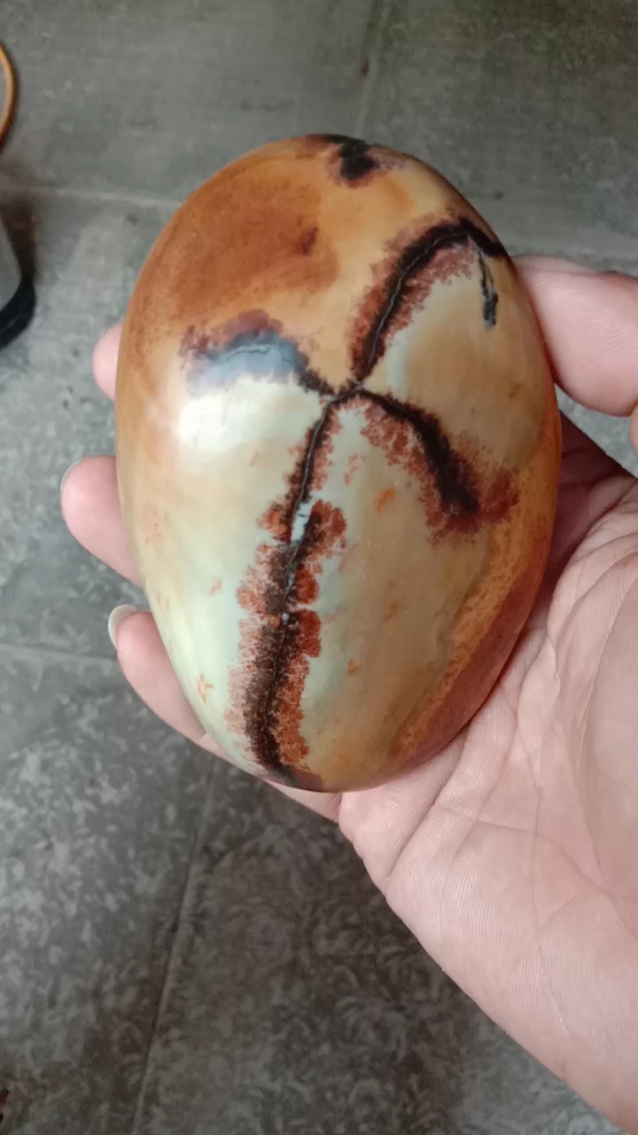 罗甸草花玉籽料小摆件