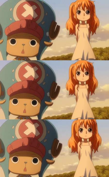 海贼王#娜美变小,山治却很期待看她成长的过程-全民小视频