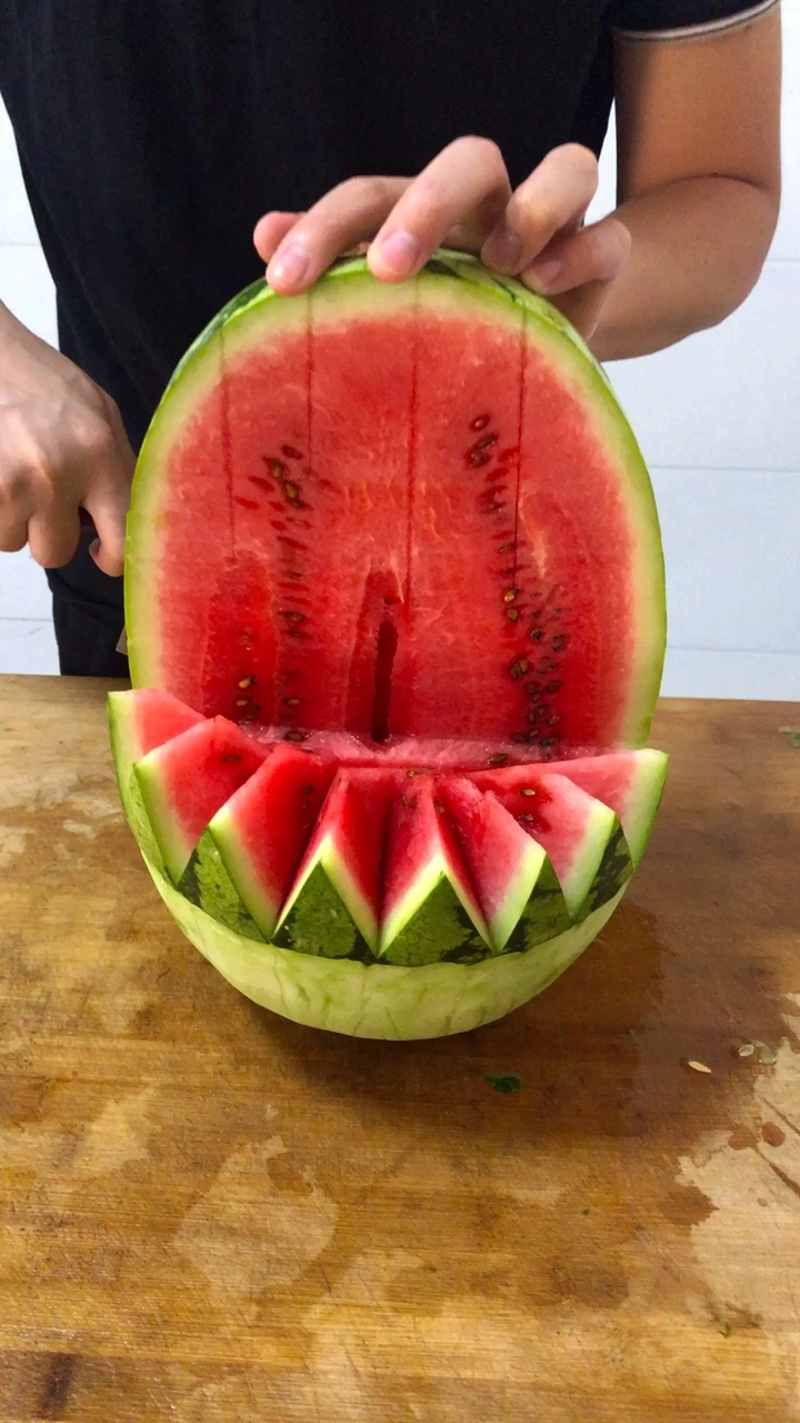 西瓜切法挺实用的
