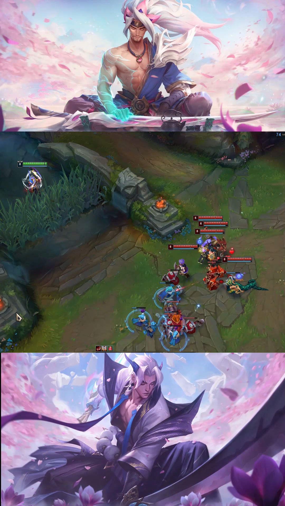 英雄联盟:隐身凯隐一个大招瞬间五杀,酷毙了