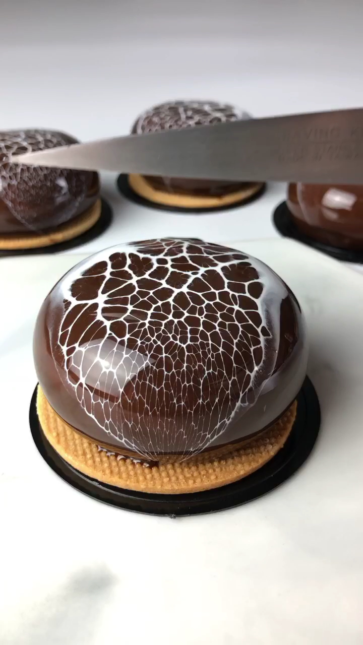 黑暗料理之王#法式西点 豹纹淋面系