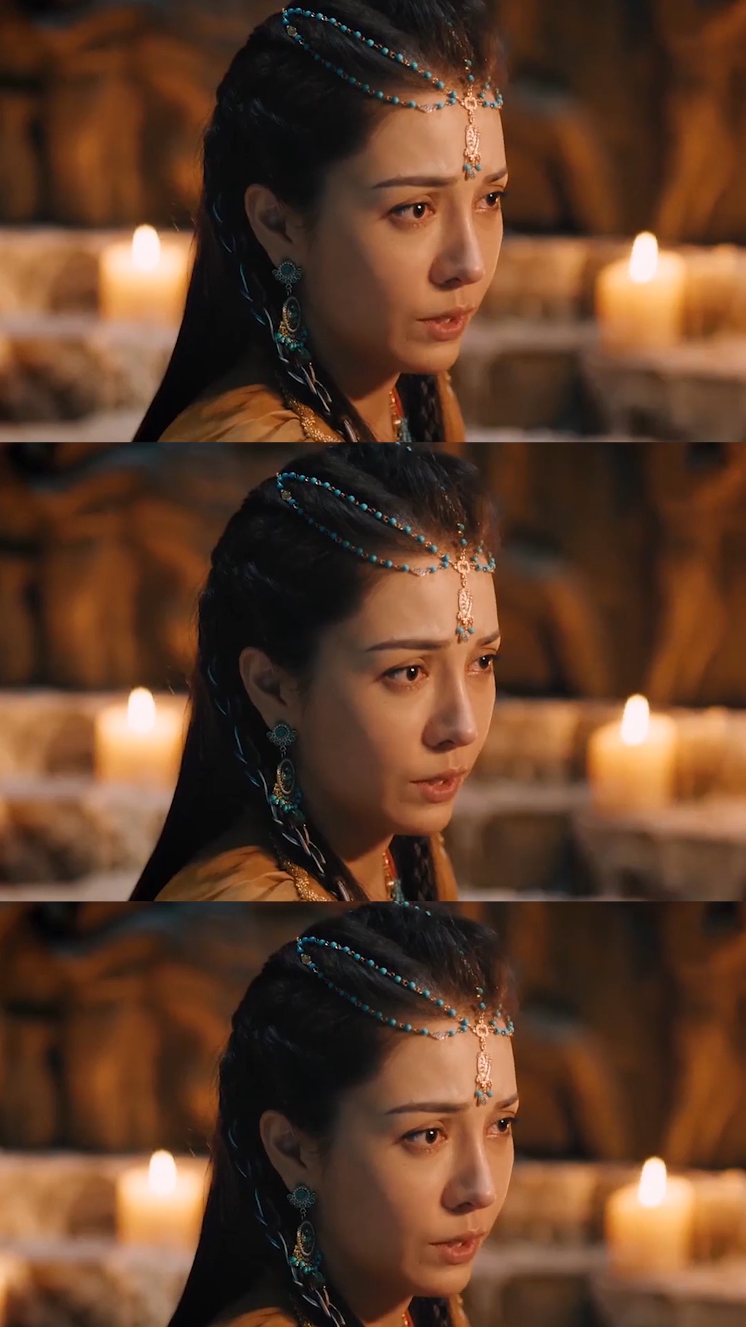 的镜子,竟可以跨越时空与楼兰圣女对话,还可以隔空取物#电影#楼兰传说