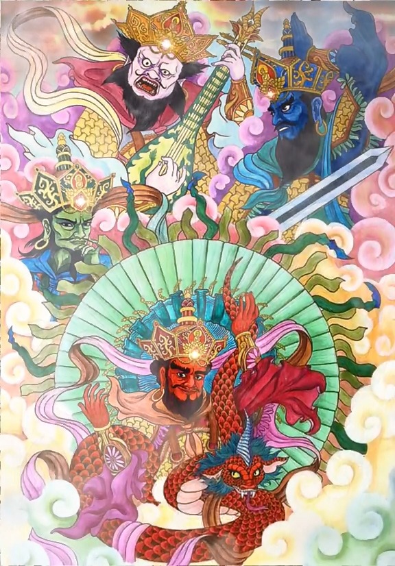 是佛教的护法天神,俗称"四大金刚"