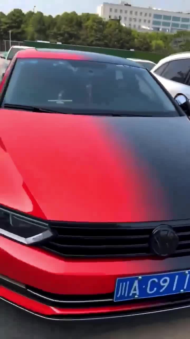 舒耐特黑红渐变改色膜!改出您入了眼,走了心的特色