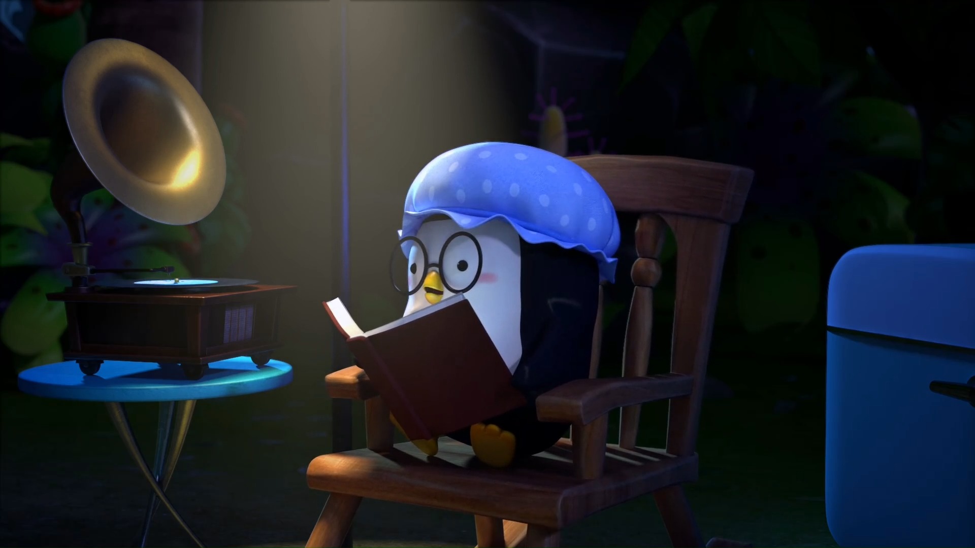 动漫#小企鹅在家看书,却祸从天降,这是怎么回事?