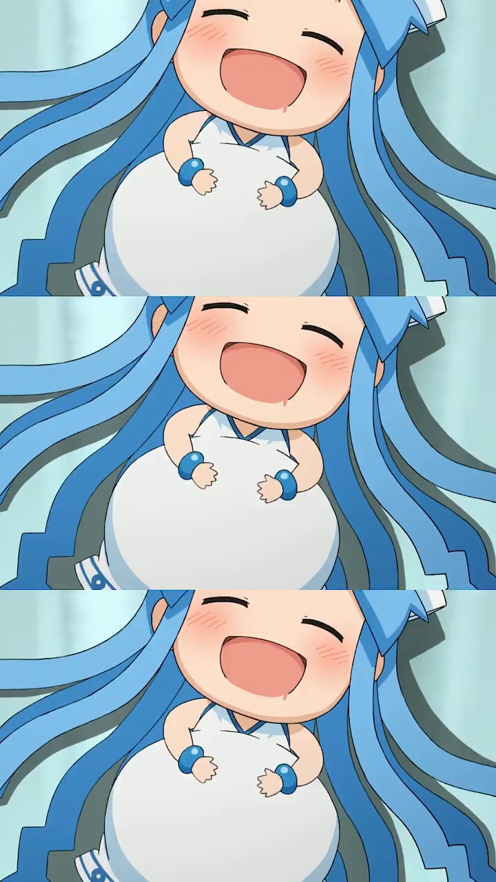 动漫#小小一只乌贼娘啊!谁不想养一只