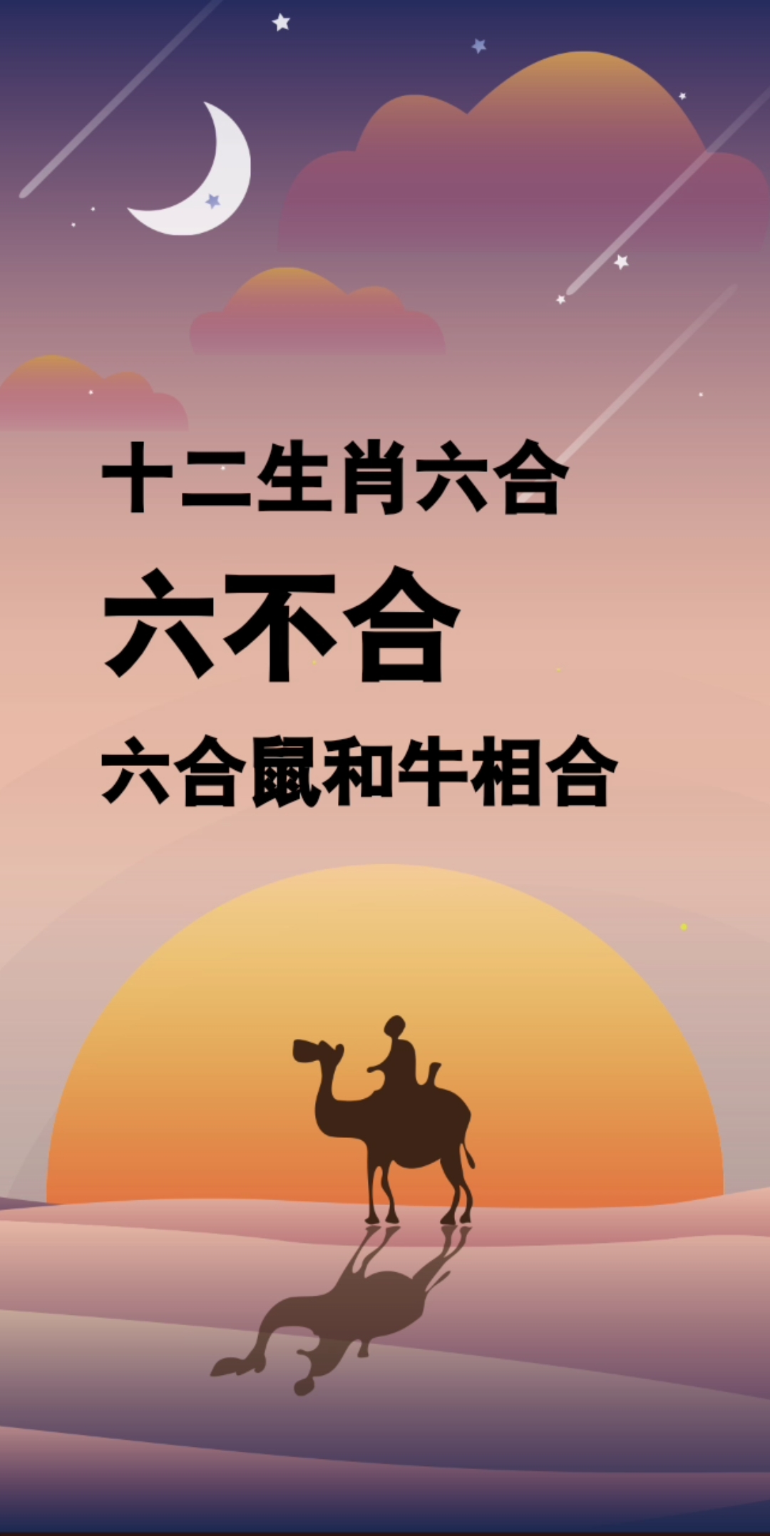 十二生肖六合,六不合