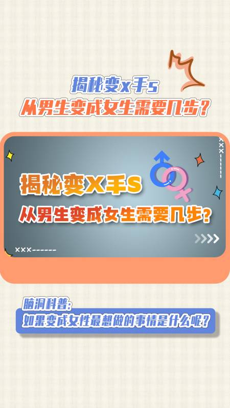 知识科普#从男生变成女生需要几步?