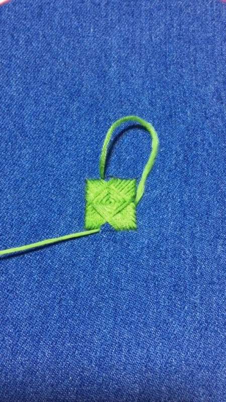 针线小妙招#牛仔破洞换个方式补,就是不一样