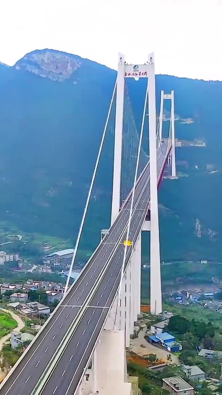 贵州和四川共建赤水河红军大桥,主塔创下世界第一,看得热血沸腾
