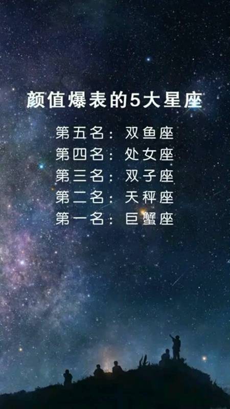 颜值爆表的五大星座,巨蟹座位居榜首呢!