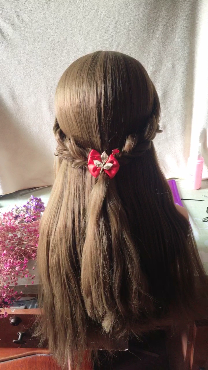 伴娘发型,又美又简单