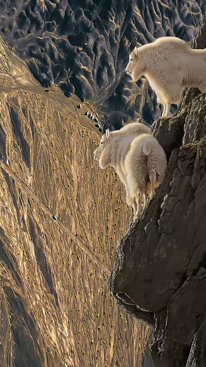 高山岩羊图片