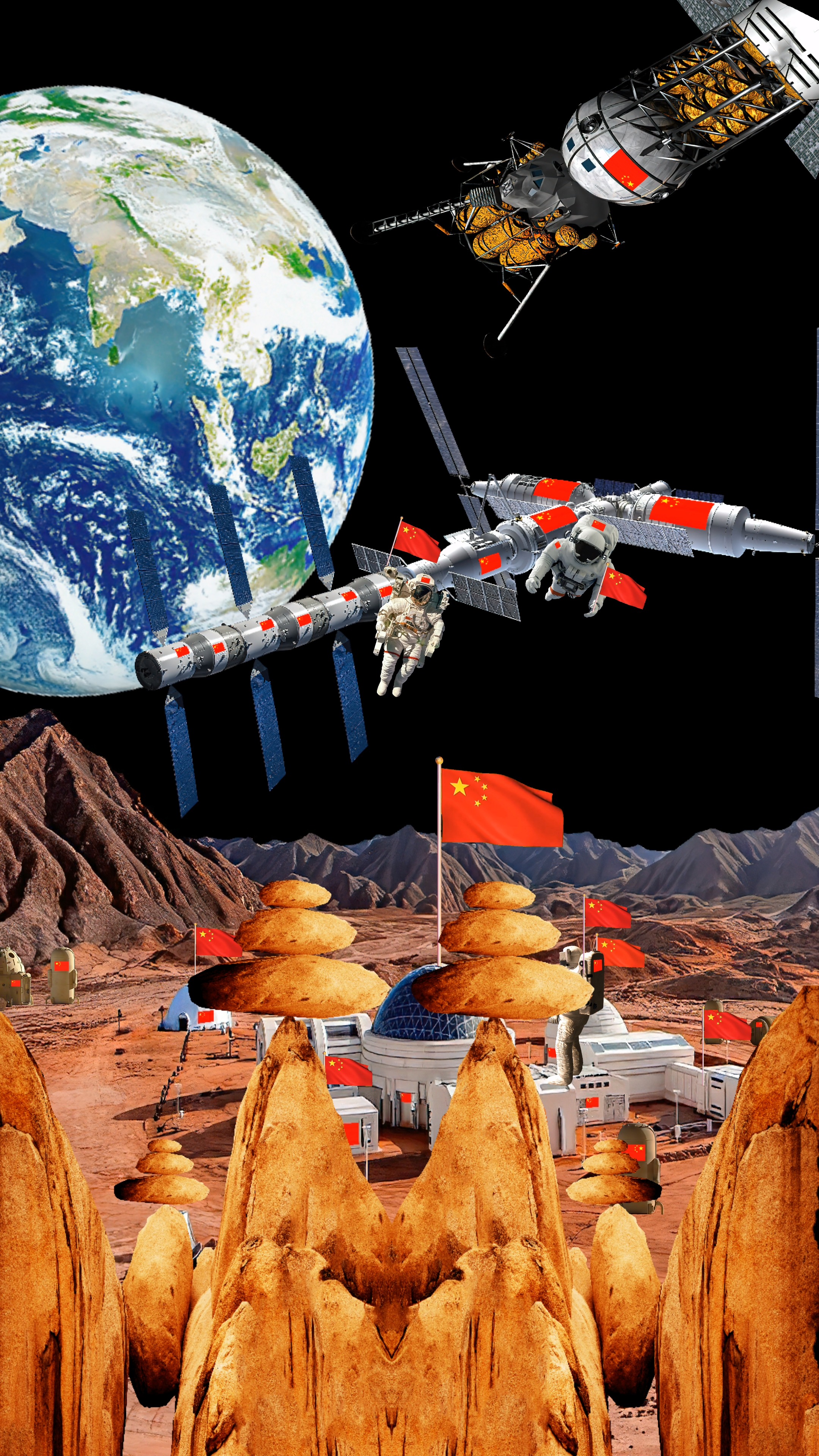 火星计划#2033年中国航天当火星距地球蕞近将载人登陆火星计划厉害我