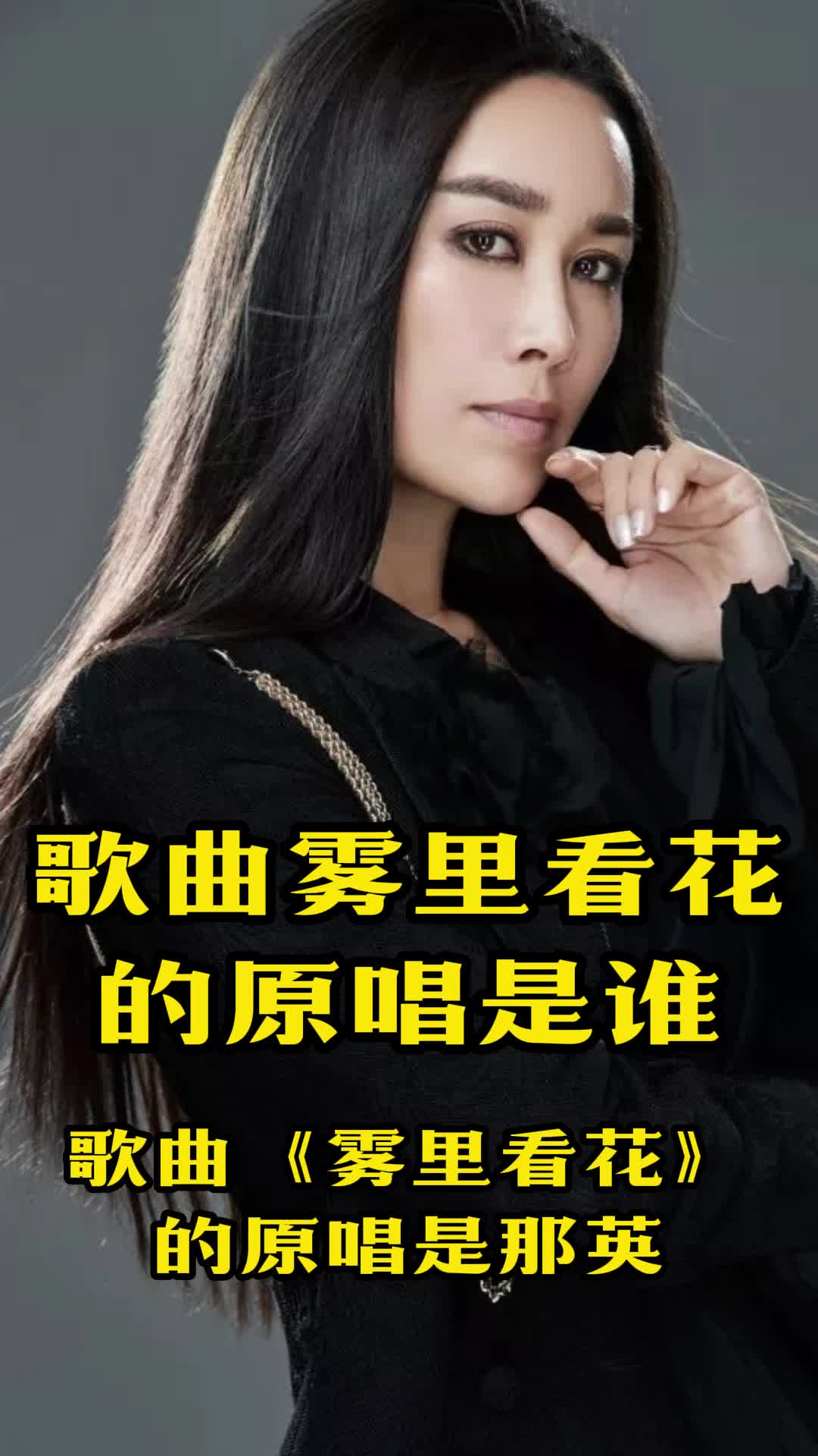 歌曲《雾里看花》的原唱是那英,一起来看看吧-度小视