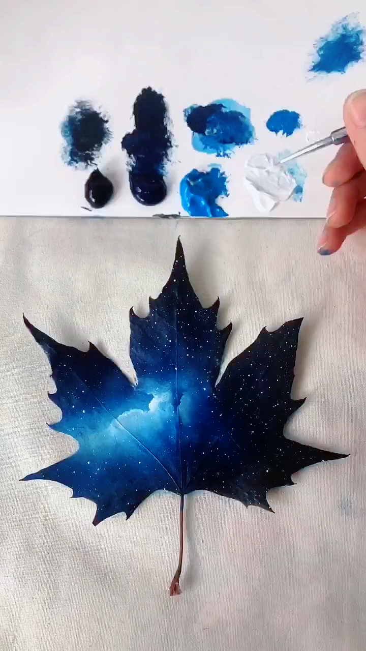 我要上热门#树叶也能画星空?