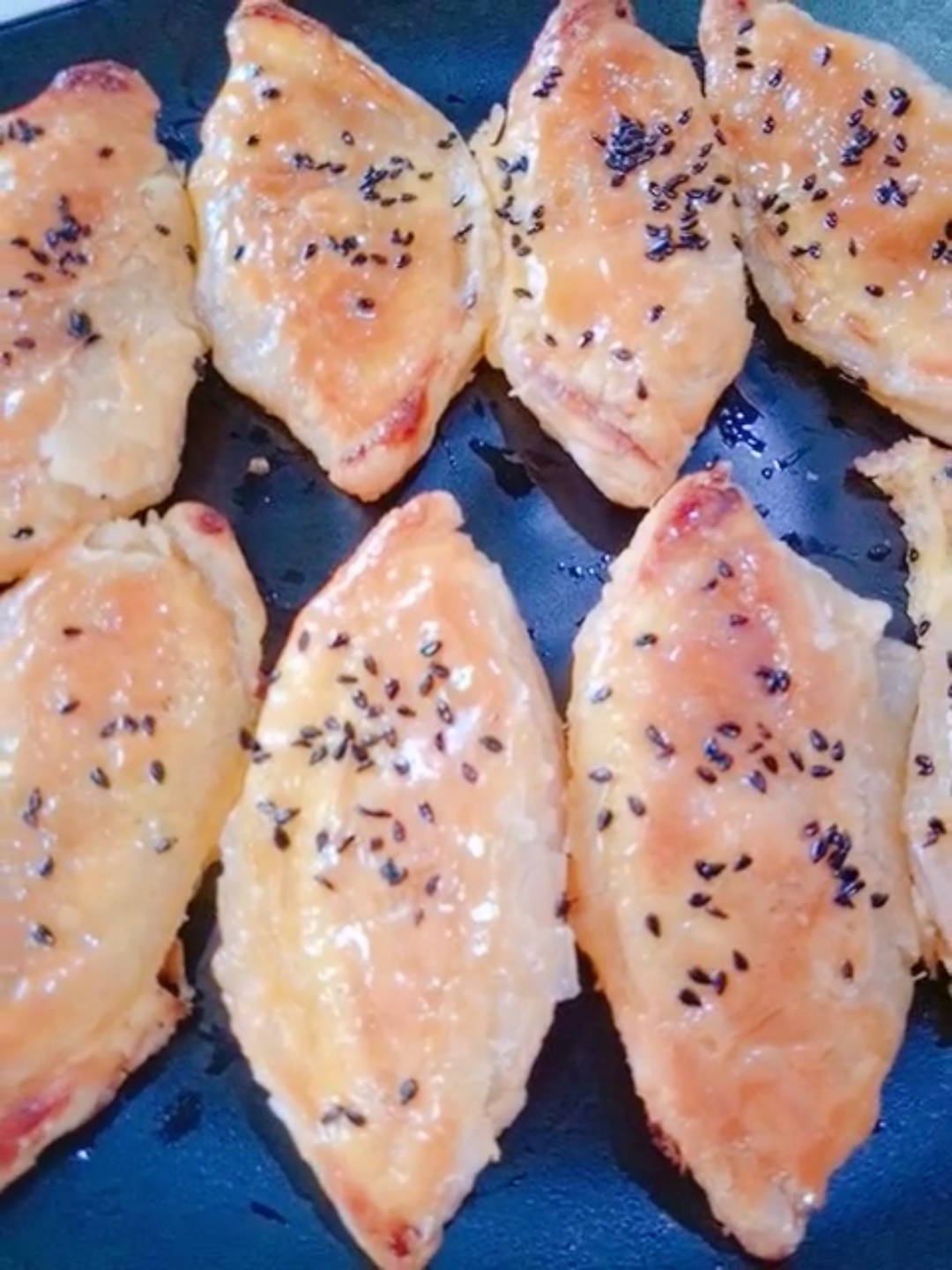 美食#今天奖励宝贝的烤芒果,把她高兴坏了