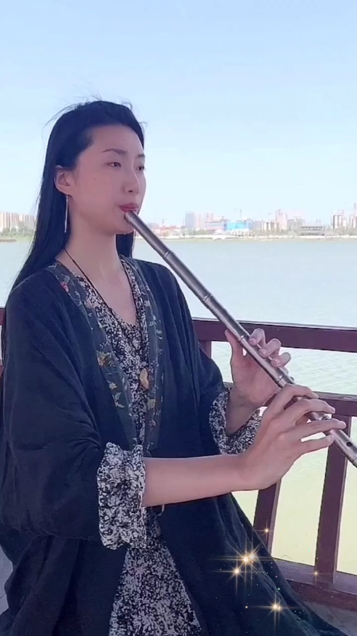 古典中国风国风民乐艺术欣赏钛箫演奏一生所爱f调箫传承弘扬民乐文化