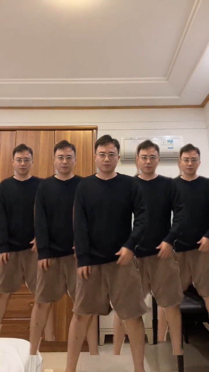 舞蹈#秘术之多重影分身尬舞术,一个人打造出一个团队的效果!