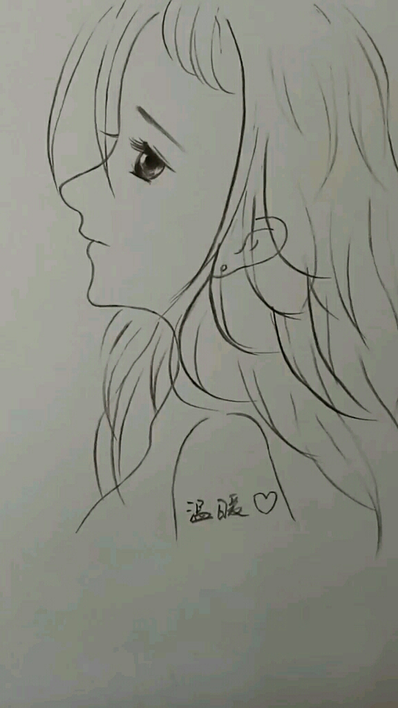温暖的教你画侧脸,简单易学